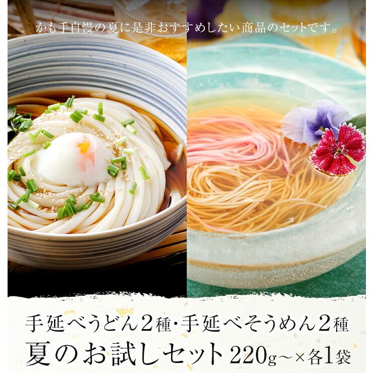 送料無料 夏のお試しセット2 （約9人前） 備中 かも川 手延べうどん 手