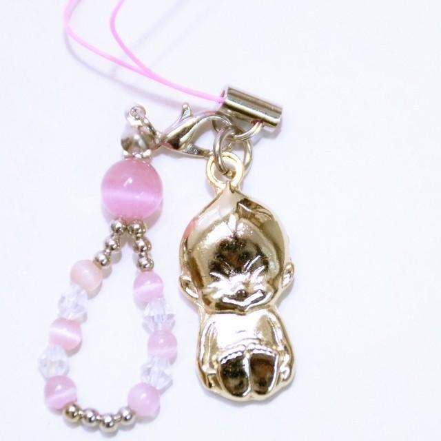 ビリケン キャッツアイ ストラップ 大阪 お土産 通天閣 幸運の神様 ビリケンさん 足の裏 関西 パワーストーン 携帯ストラップ スマホ プレゼント おみやげ処いちびり庵 通販 Yahoo ショッピング