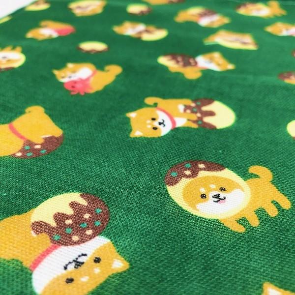 たこやき柴犬タオルはんかち Gr 緑 大阪 お土産 おみやげ みやげ かわいい ハンドタオル タオル ガーゼ 人気 プレゼント おみやげ処いちびり庵 通販 Yahoo ショッピング