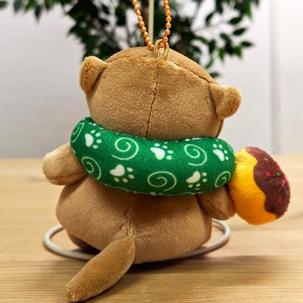 旅シリーズ フエ入り マスコット カワウソ／たこ焼き ボールチェーン