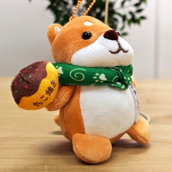 旅シリーズ フエ入り マスコット 柴犬／たこ焼き ボールチェーン 大阪