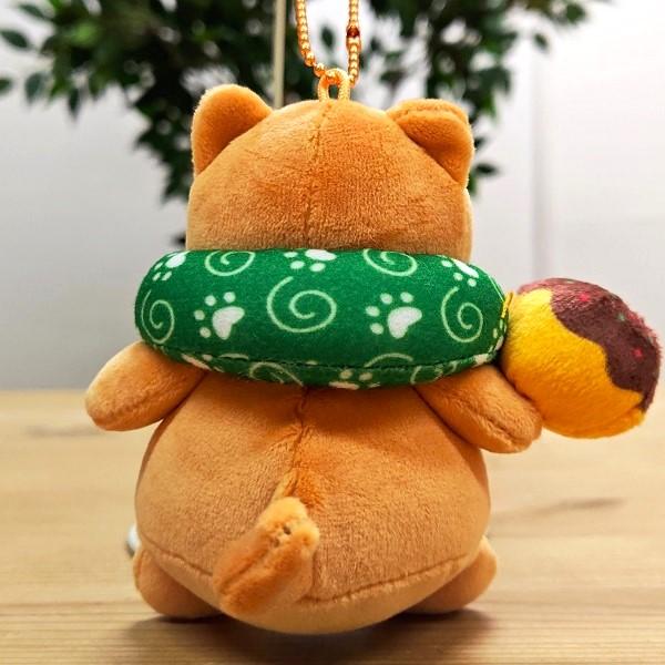 旅シリーズ フエ入り マスコット 柴犬／たこ焼き ボールチェーン 大阪