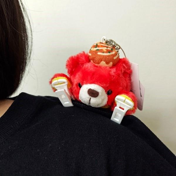 ご当地ベア クリップマスコット ボールチェーン（大阪 たこやき） くま