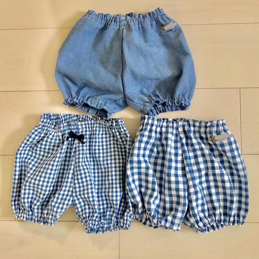 型紙 縫い代付き ベビーかぼちゃパンツ サイズ 70〜90 レシピ付き : 1