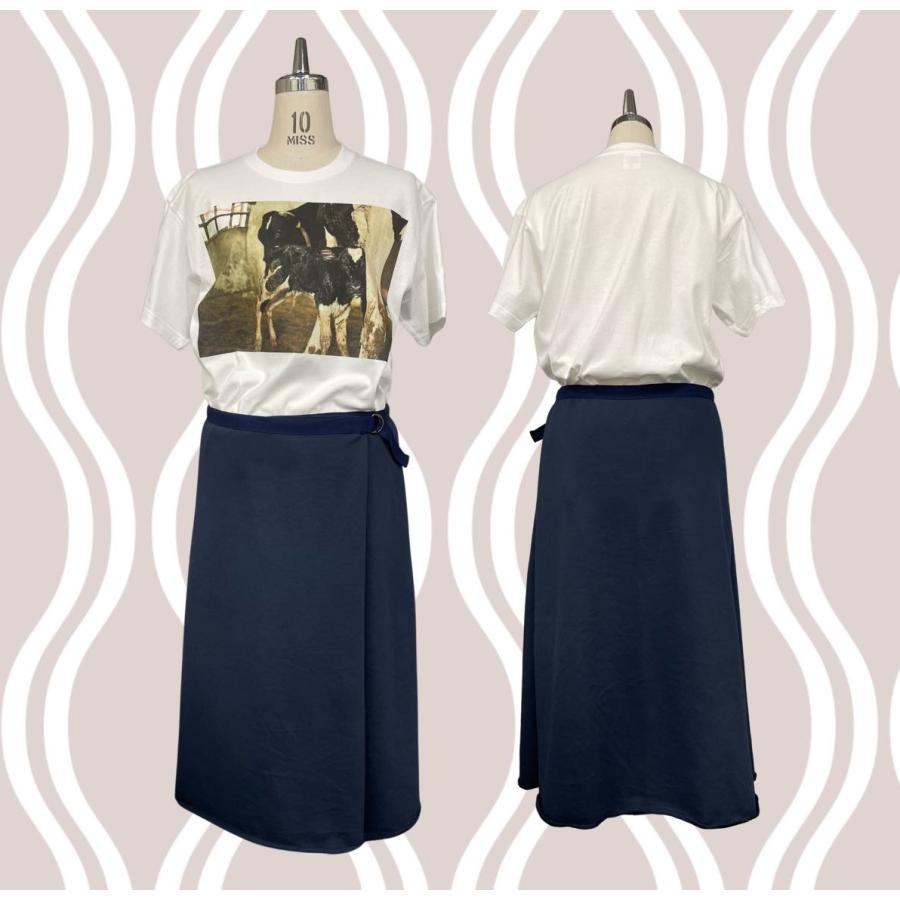 ヴィンテージ巻きスカート 橙絣】 巻きスカート ロング ビンテージシルクサリー vdsl-340