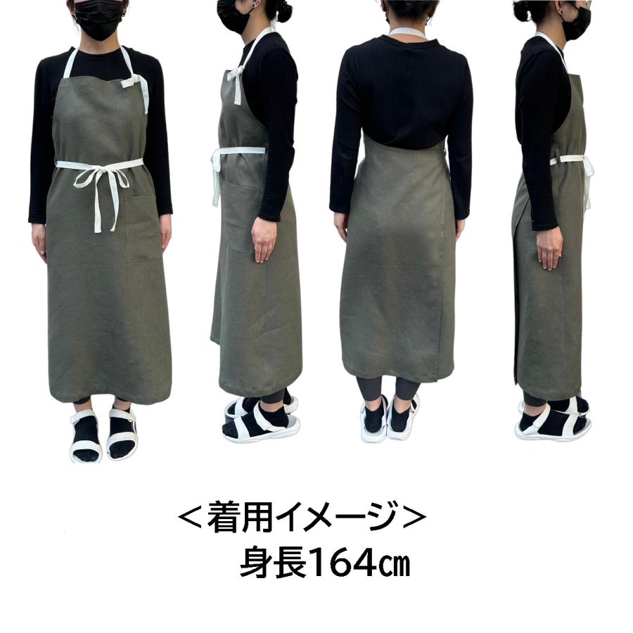 型紙　縫い代付き　おとな　エプロン　巻スカート　型紙　作り方レシピ付き　｜ichibunnnoichi｜03