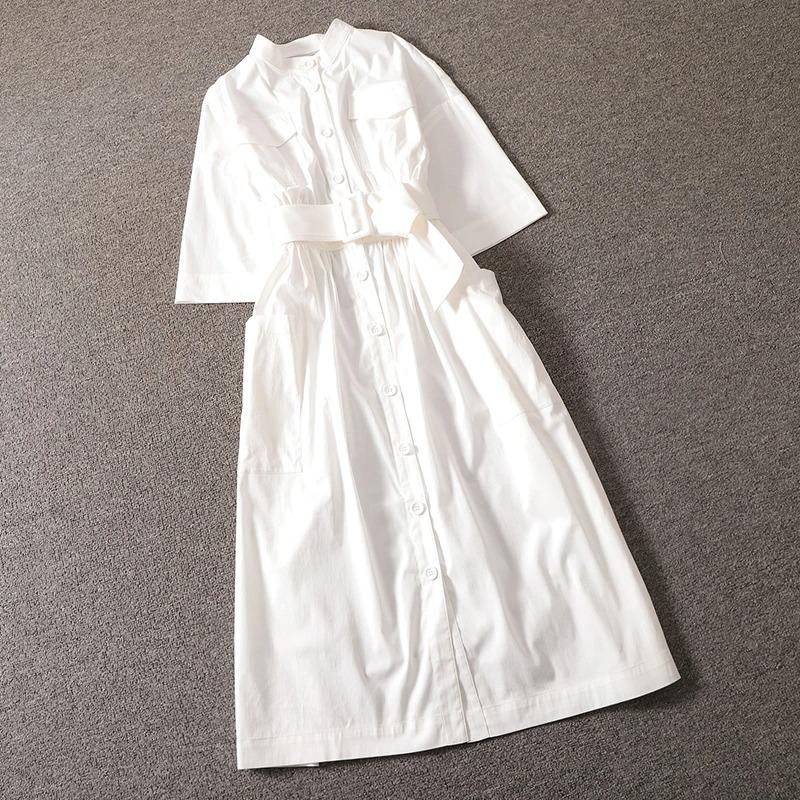 高い品質 ワンピース フランススタイル 気質溢れる 5分袖 Aライン ロングワンピース ワンピース 限定価格セール Www Doctor Plan Com