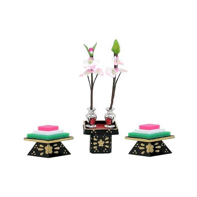 雛道具】P新盛上 菱台三宝 15号 雛人形 雛用 ミニサイズ 雛道具