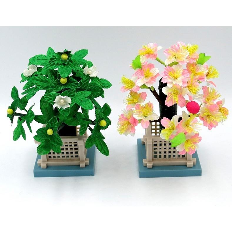 雛人形 】豆桜橘 2号（高さ約10cm） 単品販売 ひな人形 初節句 雪洞