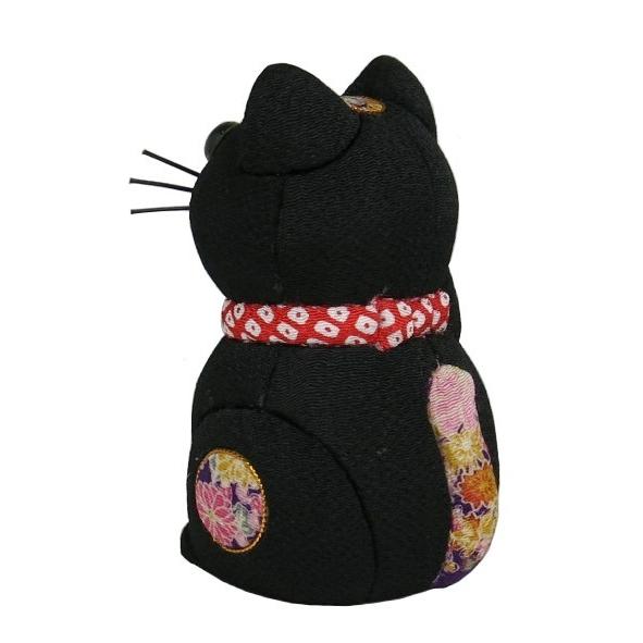 新品　東京2020オリンピック 招き猫 木目込人形 ブラック 木目込材料セット 招き猫 黒色 （完成品ではありません） : いち藤