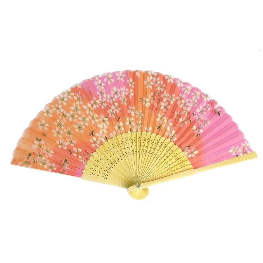 見切り品】シルク扇子 花柄 No.24 在庫処分 扇子 ギフト レディース