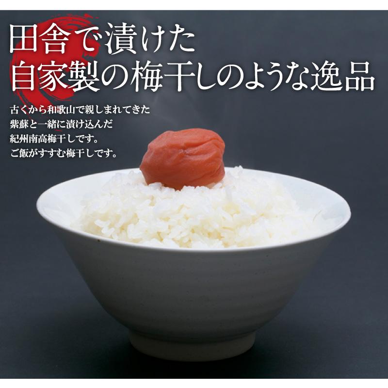 梅干し しそ漬け梅 塩分8％ 1kg お取り寄せグルメ 産地直送 和歌山県産 紀州南高梅 梅干 うめぼし しそ 紫蘇｜ichifuji-wakayama｜03