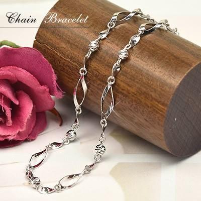 プラチナ ブレスレット おしゃれ 高級素材 PT850 約18cm ( 誕生日