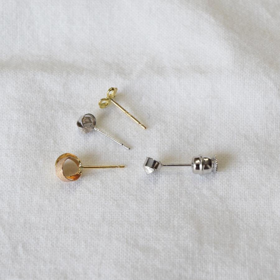 研磨仕上げタイプ 落ちない 外れない 業界最小 ピアスキャッチ