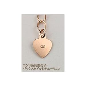 10金 ピンクゴールド アジャスターチェーン 10k K10PG : いちご 