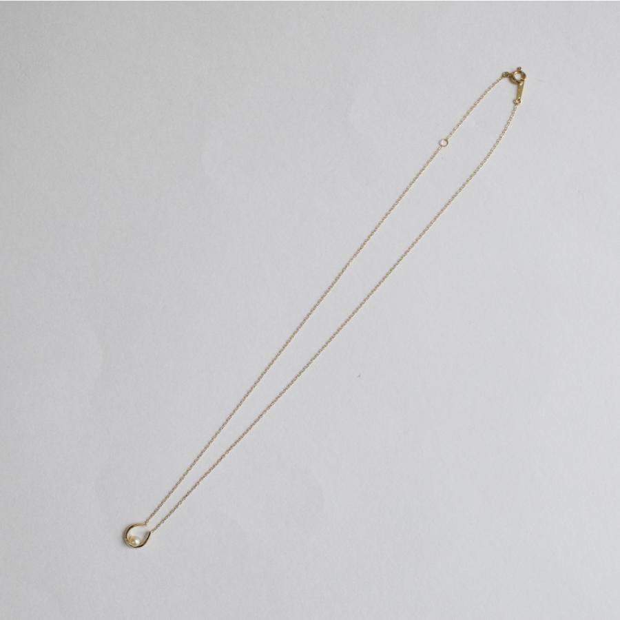 淡水パール 真珠 馬蹄 ネックレス 10金 ゴールド 40cm 6月 誕生石 10k