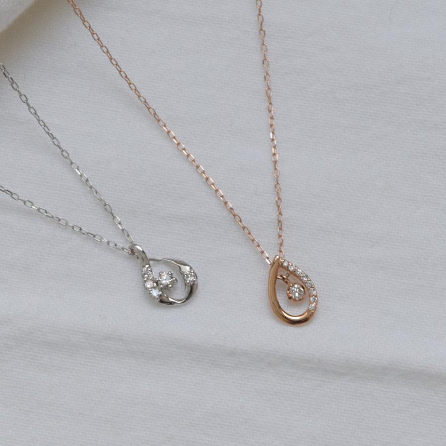 受注生産】ダイヤモンド ネックレス 10金 k10 10k ホワイトゴールド