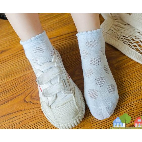 靴下 キッズ ソックス 子供 ベビー ハートメッシュパステル 5足 ショート 男の子 女の子 Ham03 Ichigo Hat 通販 Yahoo ショッピング