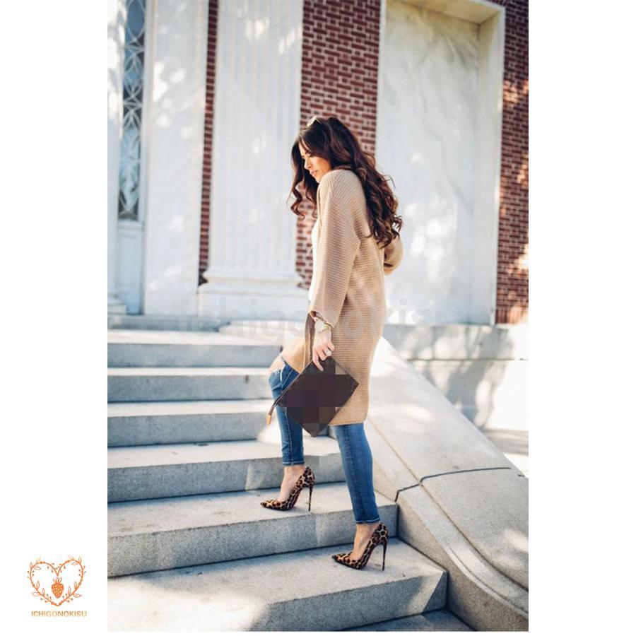 パンプス ヒョウ柄 レディース レオパード柄 歩きやすい ハイヒール