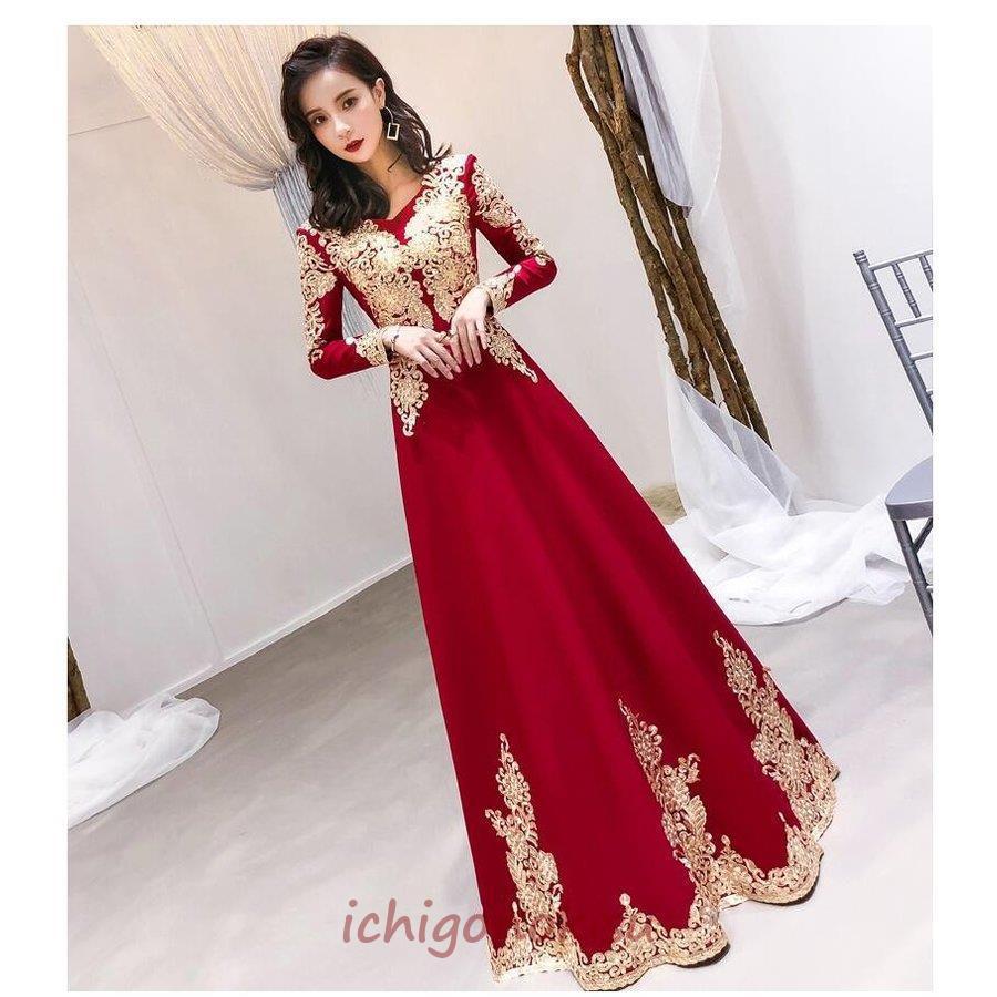 人気ショップが最安値挑戦 袖あり チャイナドレス ウエディングドレス ロングドレス パーディードレス 30代40代 ステージ衣装 オペラ声楽 成人式 花嫁 忘年会 結婚式 ピアノ 大きいサイズ エッセンシャルズ