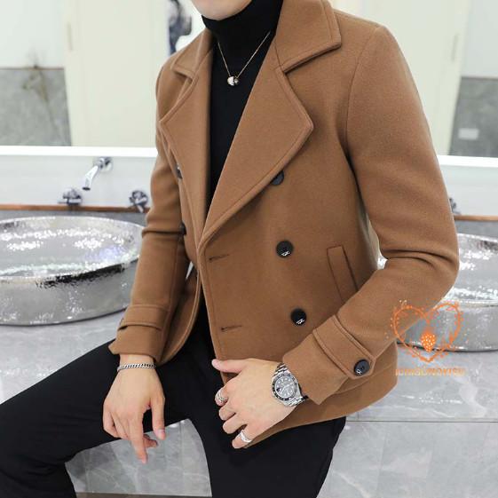 Pコート メンズ ピーコート ウール メルトン アウター スリム ウールコート ダブルボタン 秋 冬 カジュアル モード トレンド Jxy11 Atsy297 イチゴのキス 通販 Yahoo ショッピング