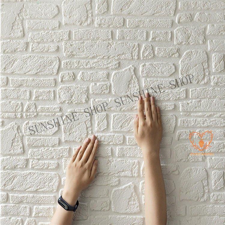 壁紙 3D壁紙 70x70cm 2枚 厚さ0.3cm/0.5cm/0.7cm 厚地 レンガ