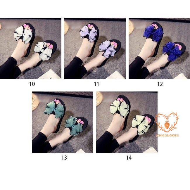 サンダル ウェッジソール リボン レディース ガールズ 厚底