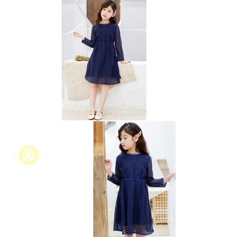 キッズ ワンピース 110 170cm こども ジュニア ドレス フォーマル レース 七五三 入学式 卒業式 女の子 子ども 子供服 春服 発表会 秋冬 結婚式 長袖 最大79 Offクーポン フォーマル