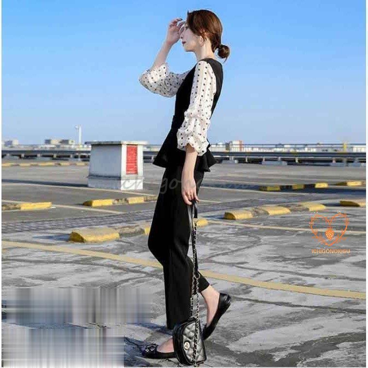 セットアップ レディース 2点セット カジュアル 春 トップス ブラウス