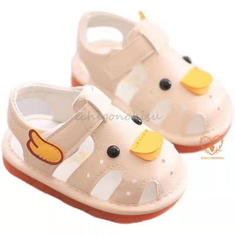 ベビーシューズ 笛付きサンダル 女の子 男の子 ベビーサンダル アヒル 音が出る ファーストシューズ サマーサンダル 赤ちゃん 11 12 13 付け替えの笛1ペアおまけ Xaw0511 Yezgx66 イチゴのキス 通販 Yahoo ショッピング