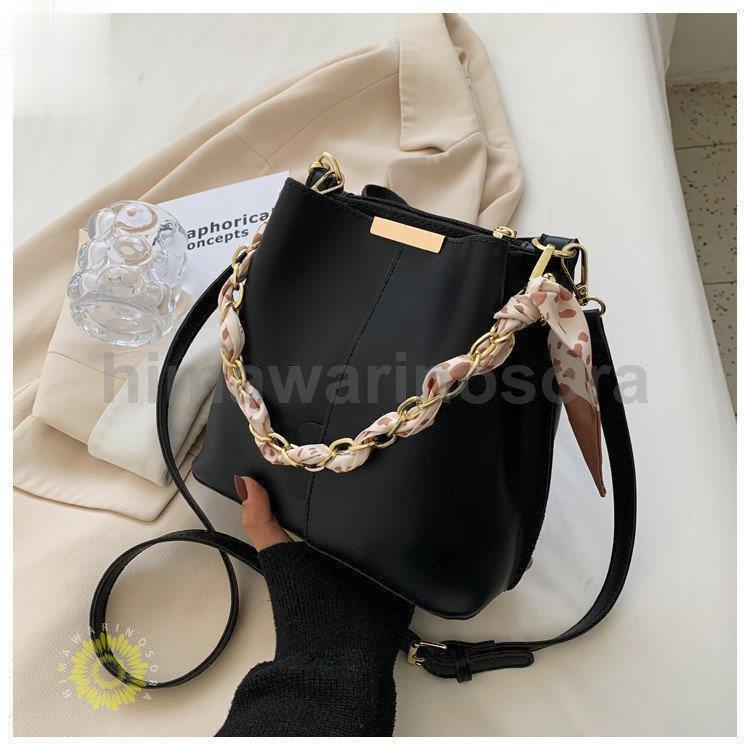 2way ショルダーバッグ レディース ストール付き 大容量 カバン 学生