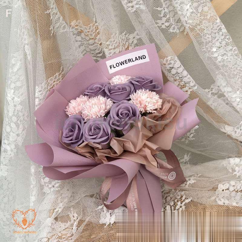 ソープフラワー薔薇 お誕生日・お祝い プレゼント花束 母の日 ソープフラワー 花束 誕生日プレゼント ボックス お花 枯れない