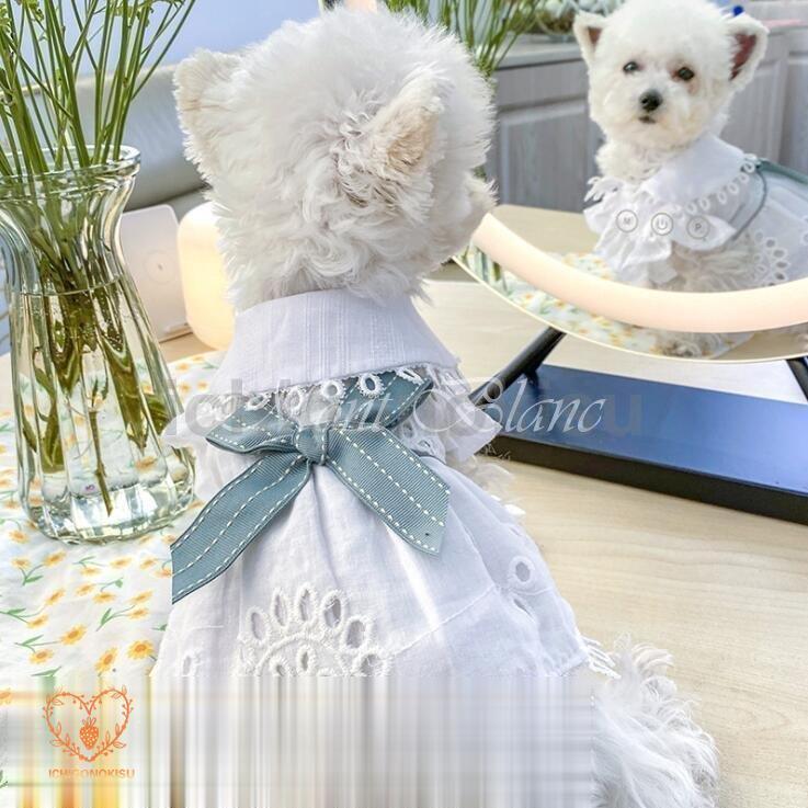 犬服 ワンピース ドレス 花柄 フラワー 春夏 ドッグウェア