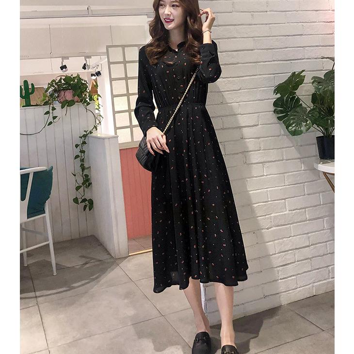 ワンピース ロングワンピース レディース 春 秋 ドット柄 マキシ ワンピース ロングワンピース レディース 春 秋 ドット柄 マキシ