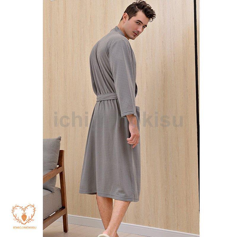 ORIGAN オリガン　ガウン　バスローブ　ナイトウェア　ルームウェア　さえら UCHINO ガウン 部屋着 バスローブ メンズ ウチノ エアリータッチ