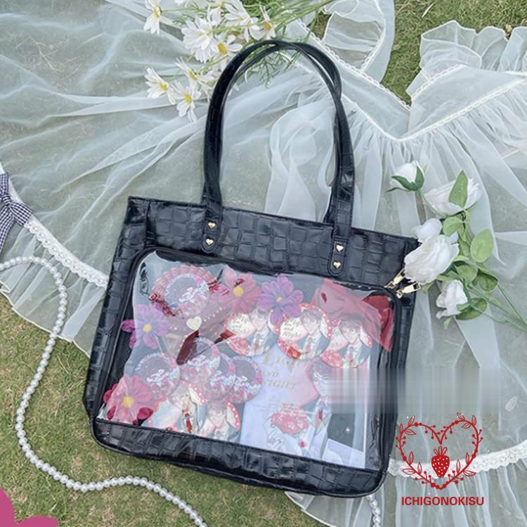 【公式】アズールレーン 痛バック カバン 楽天市場】スタッズ ハーネス トートバッグ 鍵 痛バッグ 痛バ 缶