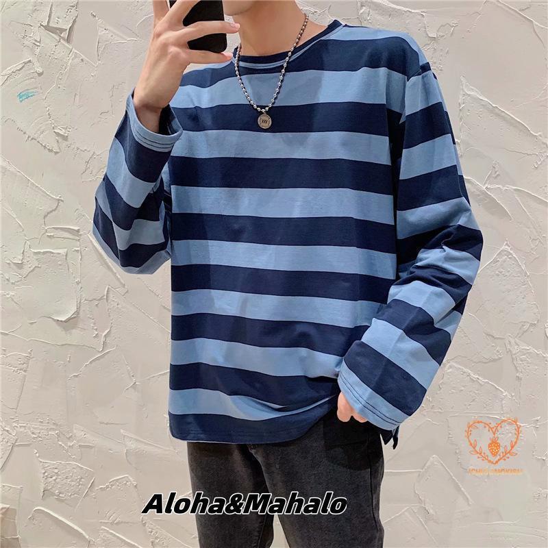 ロングTシャツ 秋服 メンズ ボーダーTシャツ オーバーサイズ ロングTシャツ 秋服 メンズ ボーダーTシャツ オーバーサイズ