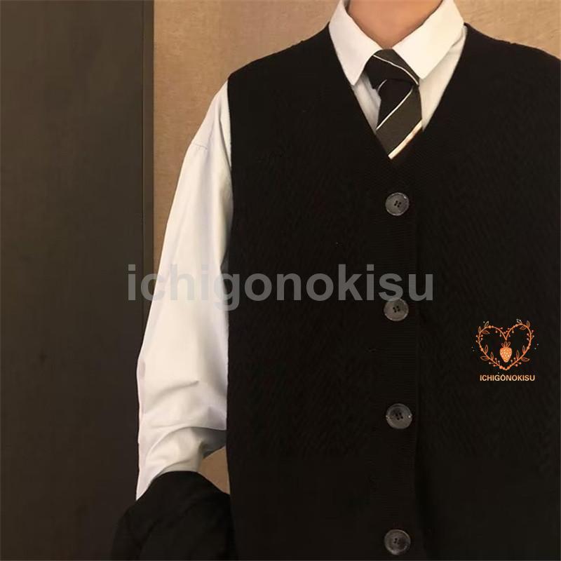 ニットベスト ベスト メンズ ニット ジャケット トップス ボタン ビジネス 部屋着 紳士服 秋冬 カジュアル セーター 袖なし お父さん 敬老の日 秋 春｜ichigonokisu｜06