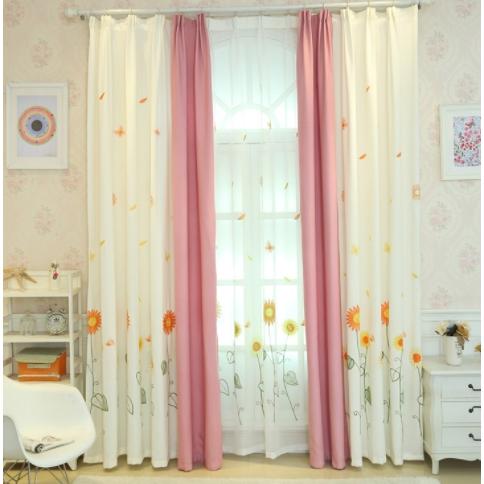 カーテン レースカーテン 花柄 カラフル 可愛い オーダーカーテン 安い