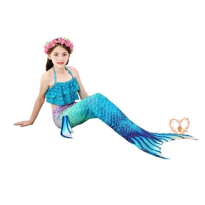 女の子 水着 ビキニ水着 セパレート スイムウェア キッズ 子供 水着 人魚姫 タンキニ ジュニア 人魚 マーメイド ガールズ スクールみずぎ なりきり コスプレ｜ichigonokisu｜04