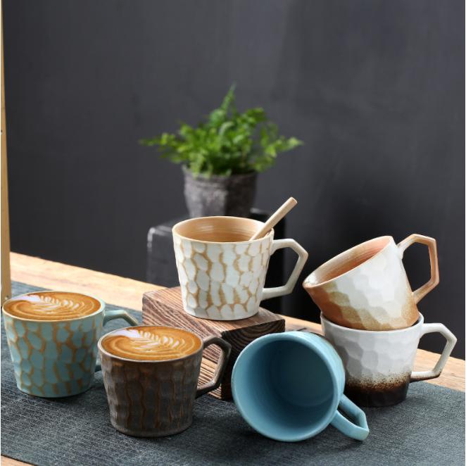 マグカップ 北欧 おしゃれ レトロ 窯変 コーヒーカップ 大きい 陶器