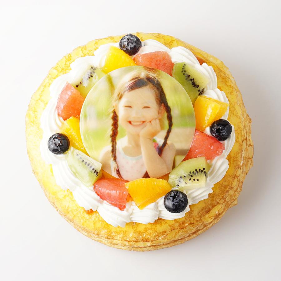 写真ケーキ ミルクレープ 17 5cm 5 6人用 フォト プリント イラスト 印刷 オーダー デコレーション C0003 いちごおじさんの洋菓子工房 通販 Yahoo ショッピング