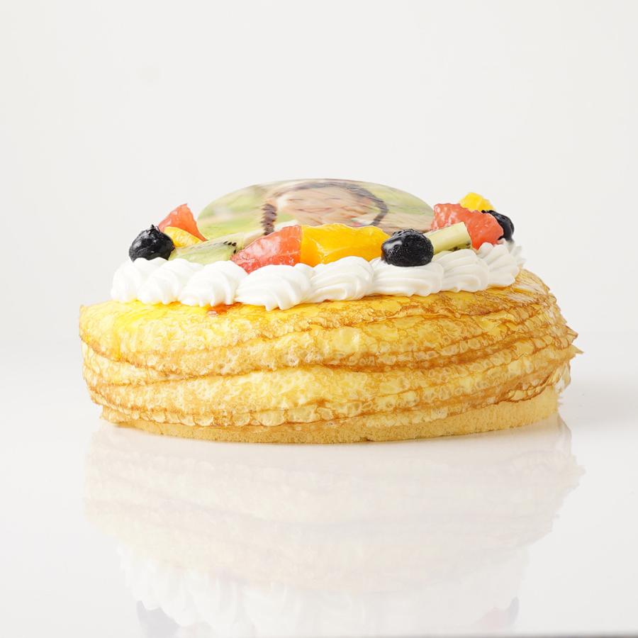 写真ケーキ ミルクレープ 17 5cm 5 6人用 フォト プリント イラスト 印刷 オーダー デコレーション C0003 いちごおじさんの洋菓子工房 通販 Yahoo ショッピング