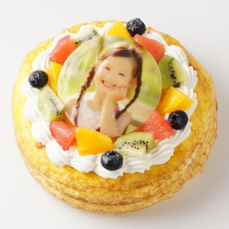 写真ケーキ ミルクレープ 17 5cm 5 6人用 フォト プリント イラスト 印刷 オーダー デコレーション C0003 いちごおじさんの洋菓子工房 通販 Yahoo ショッピング