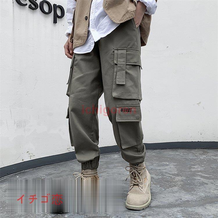 カーゴパンツ メンズ イージーパンツ ウエストゴム 作業着 夏用 ワーク ミリタリー 春 秋 薄手 夏 カーキ ベージュ 黒 ブラック Icr0524 Flx46 イチゴ恋 通販 Yahoo ショッピング