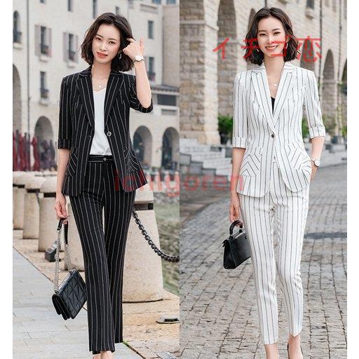 スーツ レディース パンツスーツ 春 夏 秋 上下セット ストレッチ パンツ ビジネス オフィススーツ 30代 40代 Ol 小さいサイズ 大きいサイズ ママ 入学式 卒業式 Icr0527 Paxur248 イチゴ恋 通販 Yahoo ショッピング