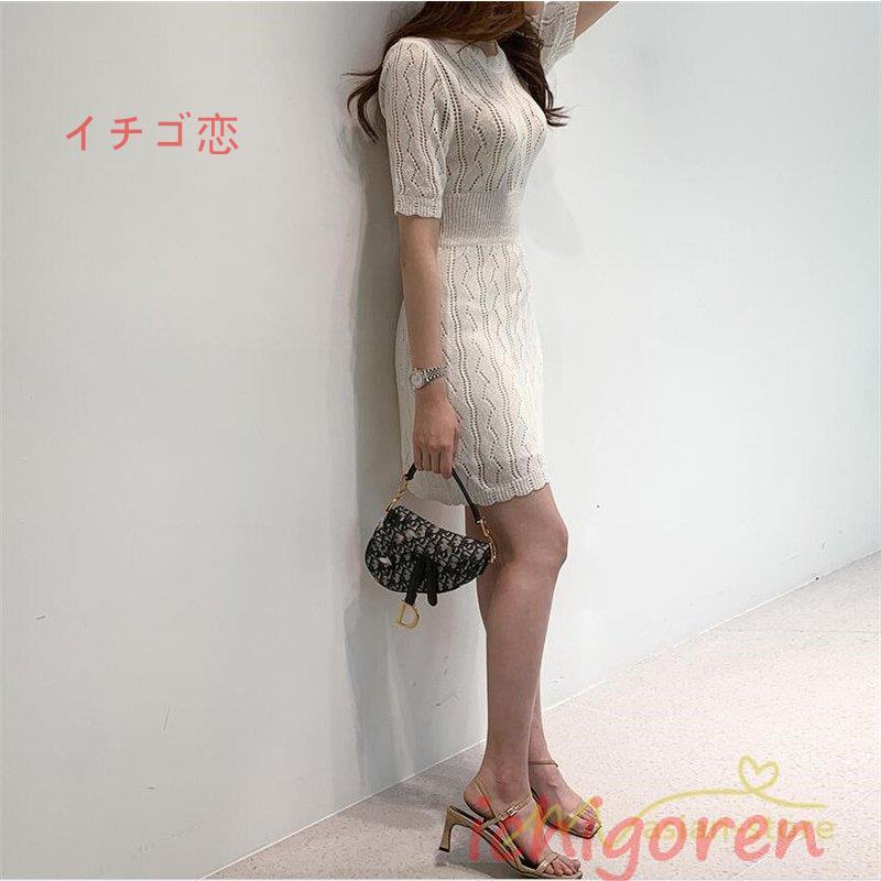 いちごプリント 半袖 ミディ丈ワンピース プラスサイズ】Lady Fruit 半袖ワンピース - ワンピース