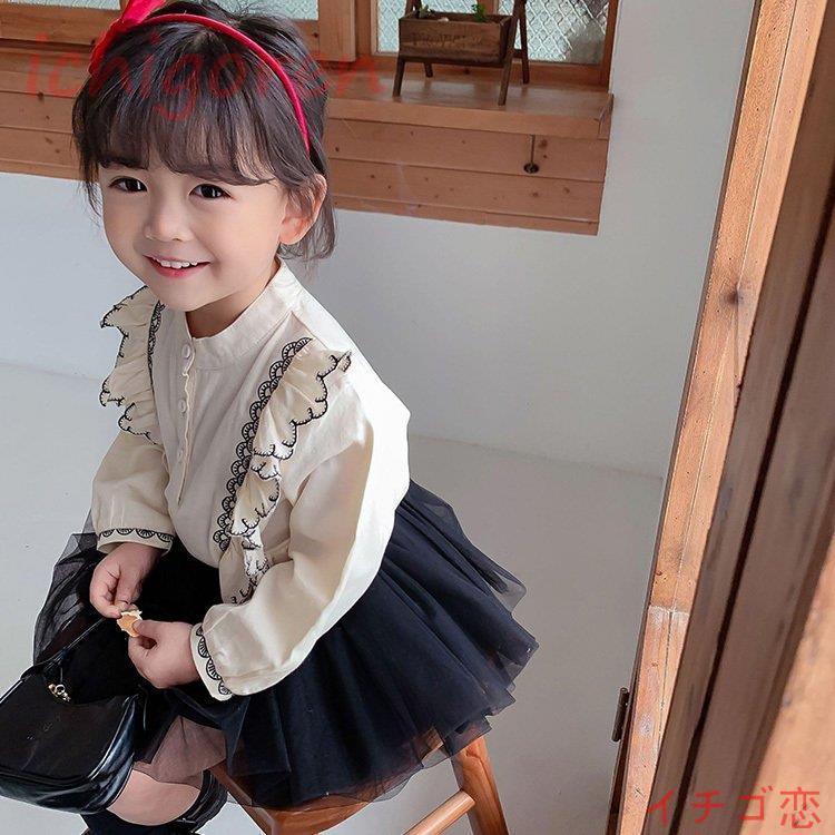 子供服 上下 女の子 長袖 ブラウス スカート カジュアル キッズ 可愛い オシャレ 通学 小学生 卒業式 入学式 発表会 七五三 Icr1103 Enctzu イチゴ恋 通販 Yahoo ショッピング
