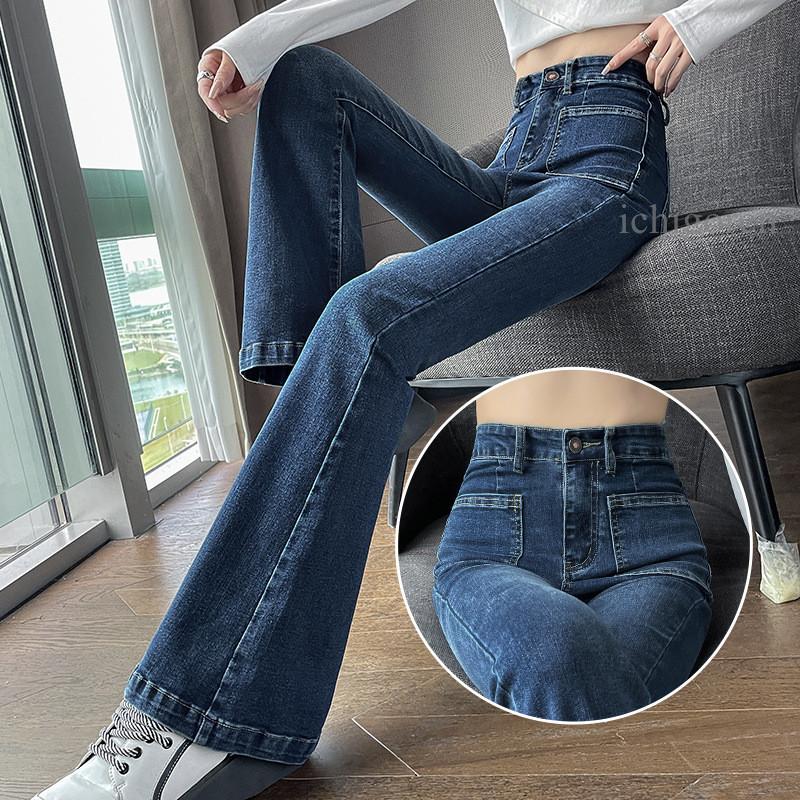 デニムパンツ レディース フレアパンツ ワイド 韓国ファッション