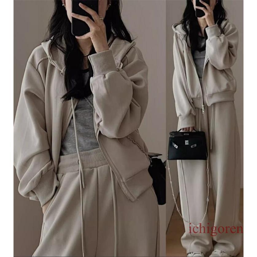 ジャージ セットアップ レディース スウェット フード付き 春服